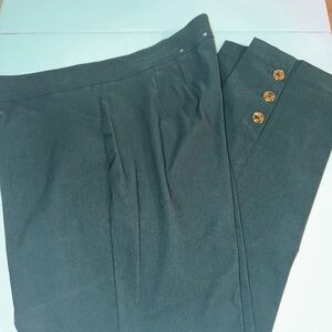 Roz & Ali Womens Green Dress Pants